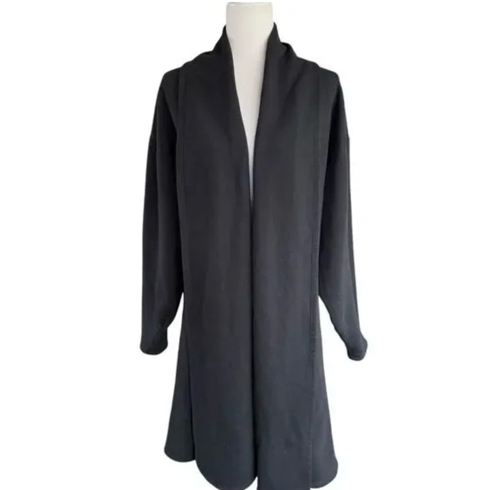 Joah Brown Black Oversized Cardigan